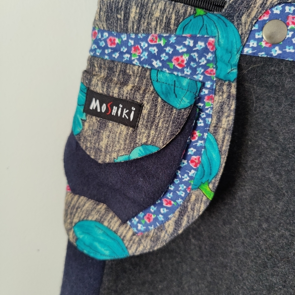 Moshiki Reversible Adjustable Wrap Mini Skirt - Picture 5 of 8